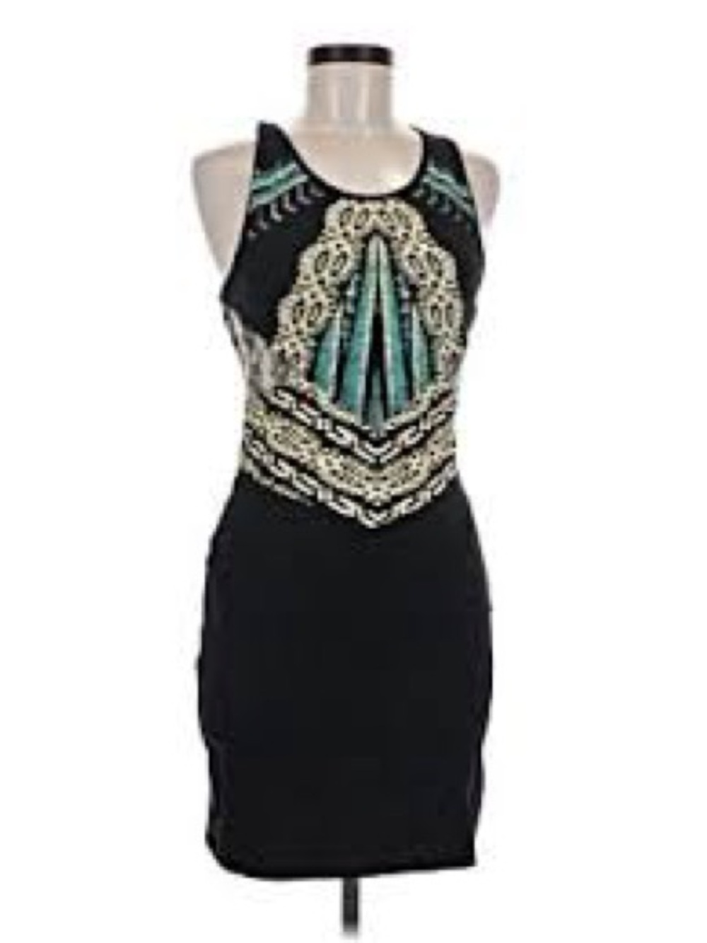 Free People Part Time Lover Aztec Bodycon Mini Dress L